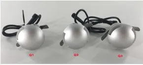 এলইডি স্টেপ লাইট সিলভার 3 ডাব্লু 12 ভোল্ট আইপি 65 পাথওয়ে পাথওয়ে স্কোয়ার ফুটপাথ বাগান 0