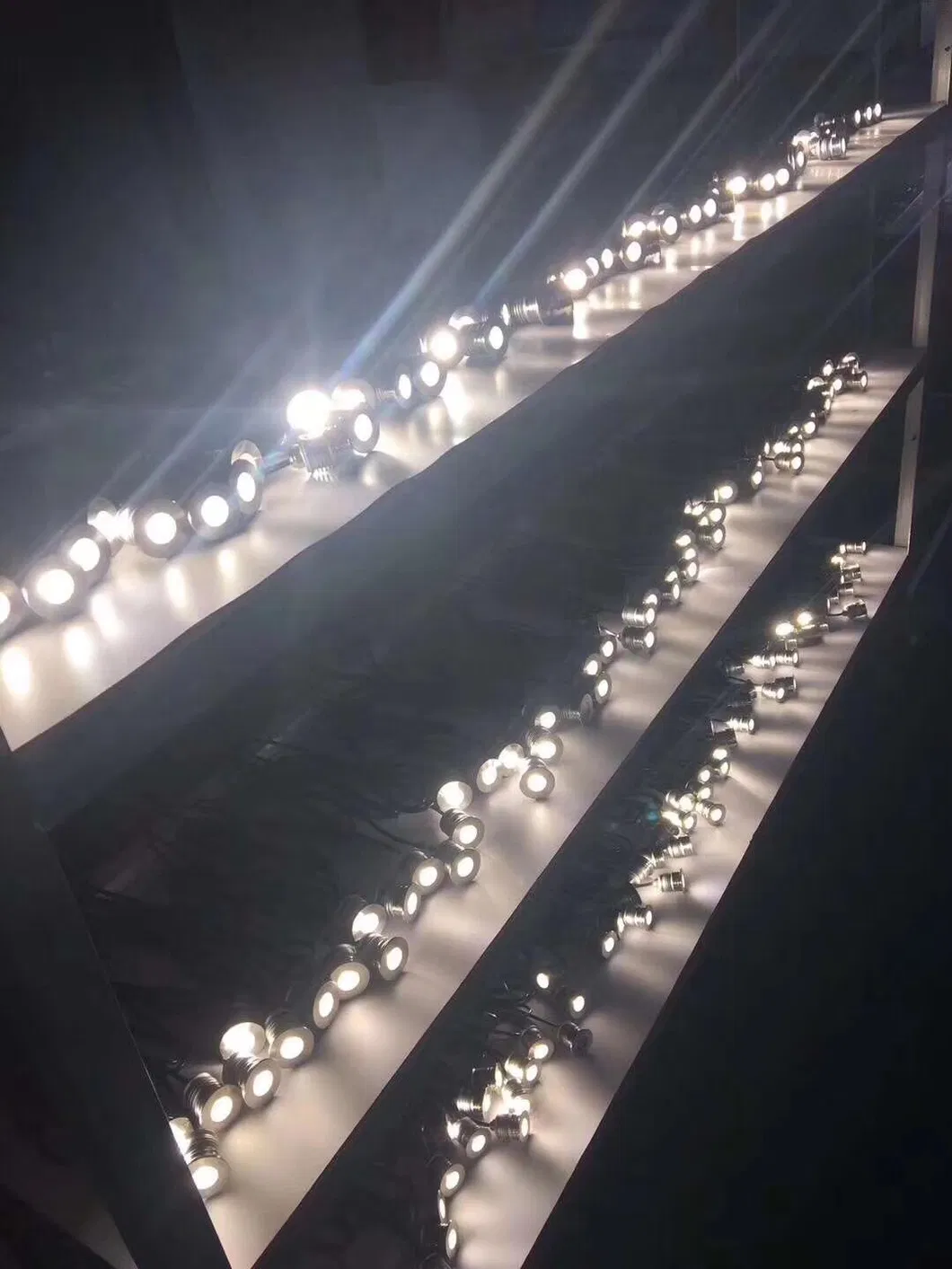এলইডি স্টেপ লাইট সিলভার 3 ডাব্লু 12 ভোল্ট আইপি 65 পাথওয়ে পাথওয়ে স্কোয়ার ফুটপাথ বাগান 4