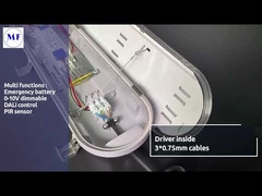 IP65 ট্রিপ্রুফ LED লাইট সারফেস ওপাল ডিফিউজারের সাথে মাউন্ট করা হয়েছে