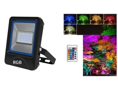 আউটডোর RGBW 10W 20W 30W 50W 100W জলরোধী IP66 Floodlight LED ফ্লাড লাইট রিমোট কন্ট্রোল সহ