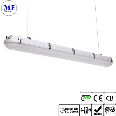 2FT 4FT 5FT LED Tri Proof Light Vapor Tight Light Fixture Waterproof IP66 20W 40W 60W For Tunnel Railway Train Station