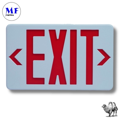 LED Emergency Exit Sign Light 5years Warranty 3hours Battery Backup Time IP65 Water Fire Proof Wall Mount Factory Warehouse Hotel Office