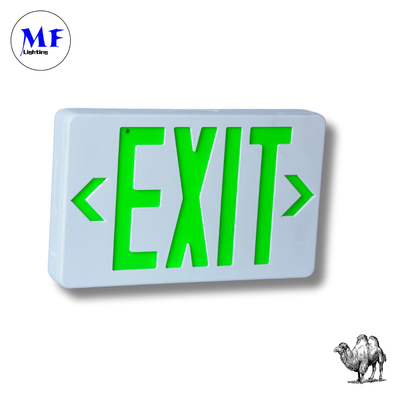 LED Emergency Exit Sign Light 5years Warranty 3hours Battery Backup Time IP65 Water Fire Proof Wall Mount Factory Warehouse Hotel Office