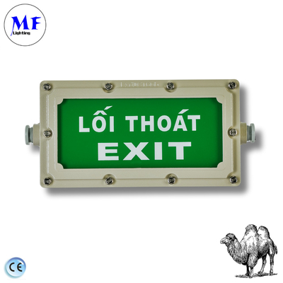 Explosion-Proof Emergency Light Explosion Proof Safety Exit Light IP65 Protection Level  For Hazardous Areas Petrochemical Enterprises
