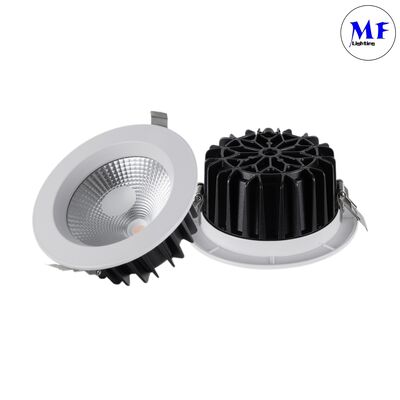 Aluminum 60 Degree Triac 0-10V Dali Smart Dimming Dimmable CCT Adjustable 5W/7W/10W/12W/15W/20W/25W/30W/35W/40W/45W/50W Downlight Recessed COB LED Down Light
