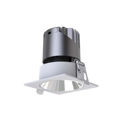 IP20 IP40 Office White Downlights, Square LED Down Light with Dali-2, Triac & 0-10V Multi Dimming Control, Factory Price Commercial Bathroom Spot Light