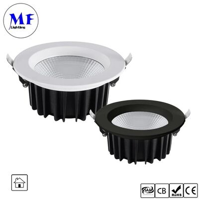 15W Triac /0-10V/Dali-2/Tuya Zigbee Dimmable 100lm/W LED Spot Downlight Beam Angle 60° Recessed Anti-Glare COB LED Down Light for Commercial and Housing Places