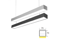 IK05 Suspended / Surface Mounted Linear LED Pendant Lighting With Seamless Connection