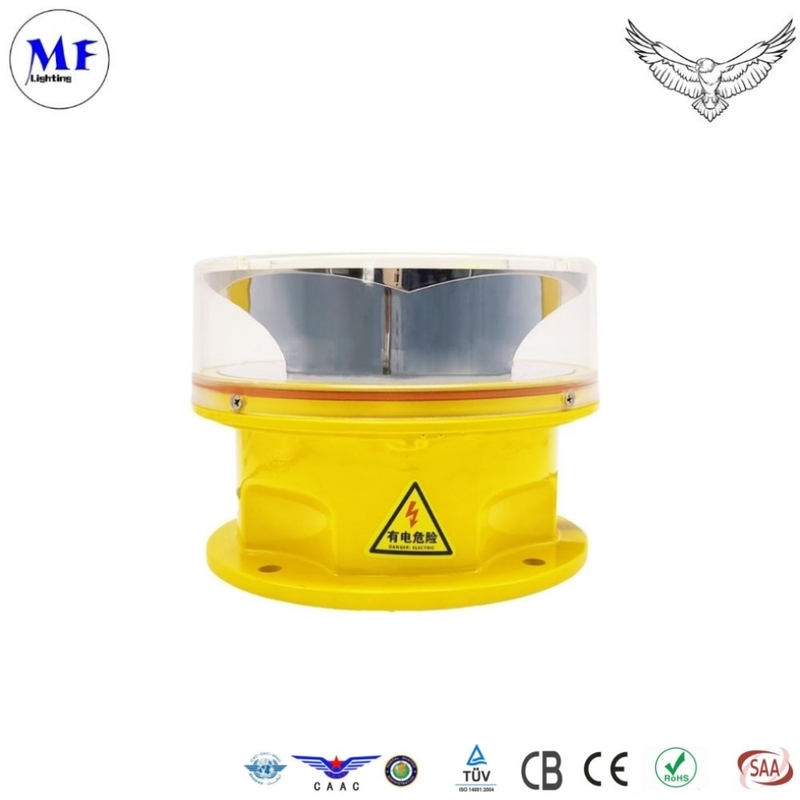 IP66 360° LED Aviation Obstruction Obstacle Light For Aircraft Warning Red White Beacon Aeronautical
