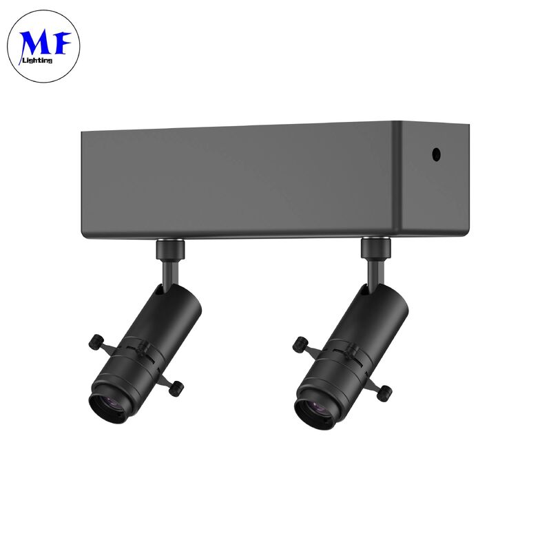 Versatile 2700K-4000K Zoomable Contour Spotlight LED Shapeable Track Light Gobo Projector with Ultra-High Definition for Museumart Gallery