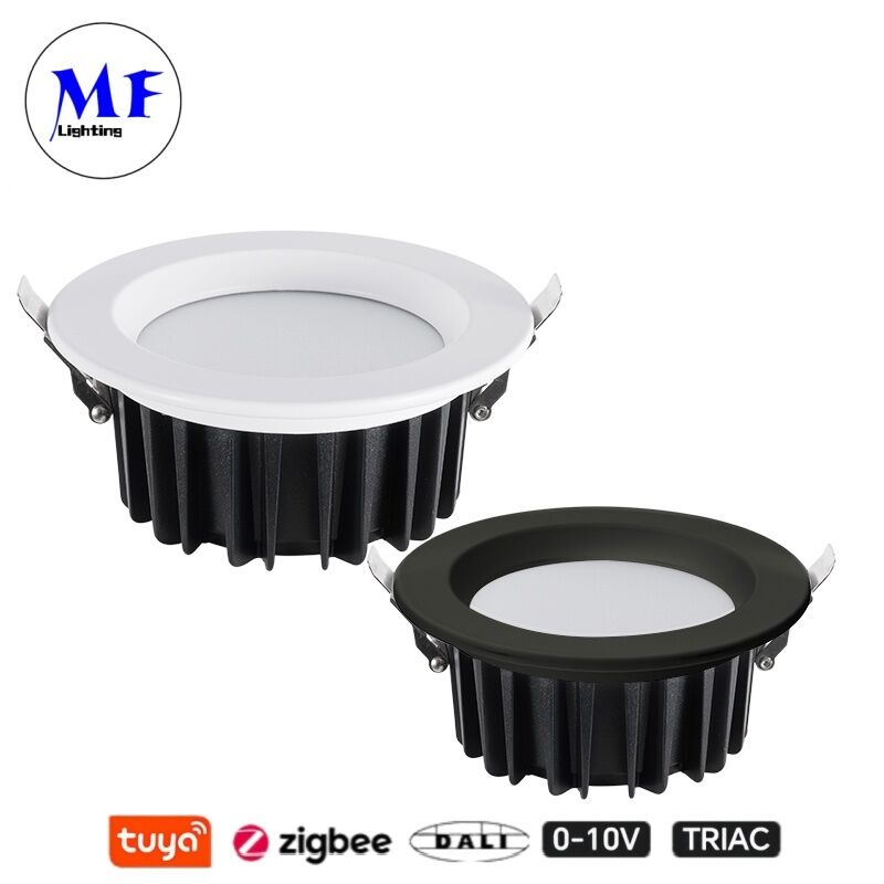 Dimmable 7W 100lm/W LED Spot Down Light CCT Adjustable CRI90 Triac /0-10V/Dali-2/Tuya Zigbee Beam Angle 60° Recessed Anti-Glare SMD for Commercial and Residential Places