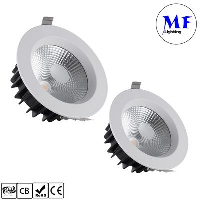 15W 100lm/W স্পট ডাউনলাইট ট্রিয়াক /0-10V/Dali-2/Tuya জিগবি ডিমাবল বিম অ্যাঙ্গেল 60° রিসেসড অ্যান্টি-ফ্লেয়ার সিওবি LED ডাউনলাইট বাণিজ্যিক এবং আবাসিক জায়গাগুলির জন্য