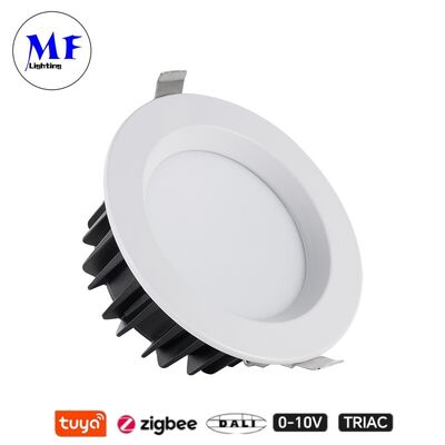 15W 100lm/W LED স্পট ডাউন লাইট CCT নিয়মিত CRI90 Triac /0-10V/Dali-2/Tuya Zigbee DimmableBeam Angle 60° Recessed Anti-Glare SMD for Commercial and Residential Places