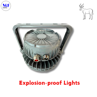 কারখানার মূল্য IP66 IK08 5 বছর ওয়ারেন্টি LED ATEX সার্টিফাইড বিস্ফোরণ প্রতিরোধী উচ্চ বে হাল্কা -40oC~+55oC ওয়ার্কিং টেম্প এক্স প্রুফ হালকা তেল শোধনাগার রাসায়নিক উদ্ভিদ জন্য