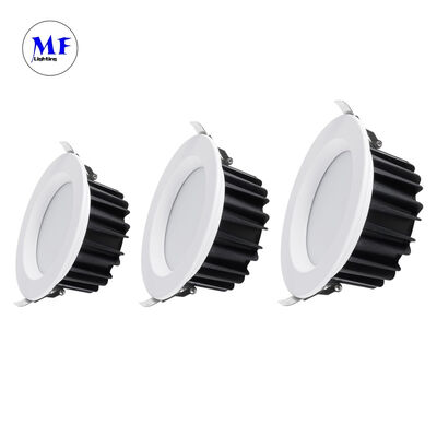 কারখানার দাম ডাই-কাস্ট অ্যালুমিনিয়াম 40W এসএমডি সিলিং রিসেসড ডাউনলাইট ইউজিআর <19 অ্যান্টি-গ্লেয়ার ট্রিয়াক 0-10 ভি ডালি -২ ডালি ডিটি 8 তুয়া জিগবি ডিমমাবল ডাউনলাইট