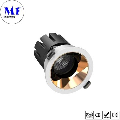 ১৫W LED ডাউন লাইট CRI90 100lm/W UGR<3 ETL ড্রাইভার 110Vac DIP 5CCT অ্যাডজাস্টেবল 200-240VAC ট্রায়াক/0-10V/ ডালি ডিমেবল রিসেসড অ্যান্টি-গ্লেয়ার LED স্পট ডাউনলাইট বাণিজ্যিক স্থানের জন্য