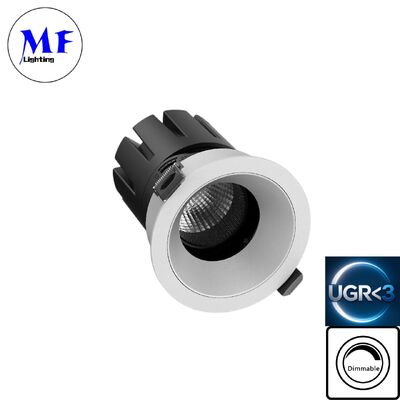 7W LED ডাউন লাইট UGR<3 অ্যান্টি-গ্লেয়ার ডিমমেবল ETL ড্রাইভার DIP 5CCT বাথরুম শিল্প খুচরা বাণিজ্যিক স্থান জন্য নিয়ন্ত্রিত 100LM / W উচ্চ লুমেন